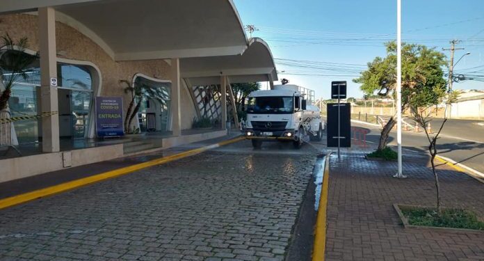 Operação desinfecção nas ruas