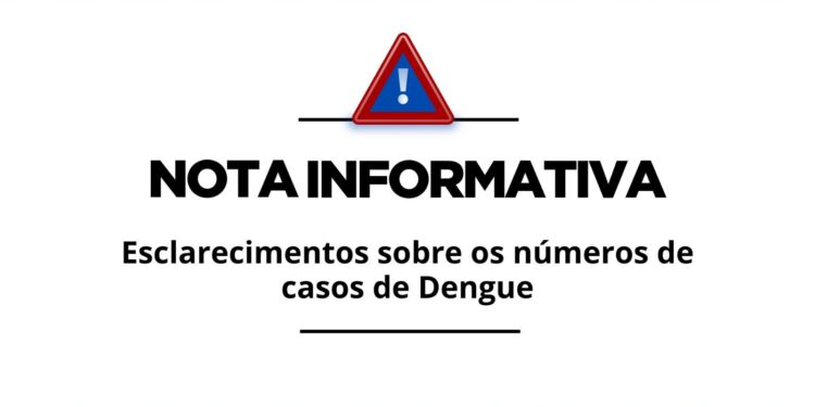 NOTA INFORMATIVA – Esclarecimentos sobre os números de casos de Dengue