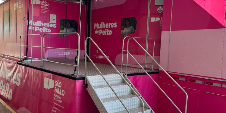 Carreta da Mamografia inicia atendimento nesta terça-feira, dia 18.