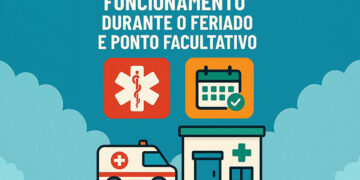 Saúde divulga funcionamento durante o feriado e ponto facultativo