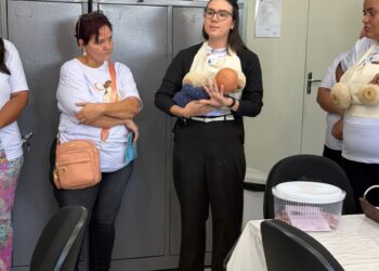 Atenção básica promove encontro do grupo de gestantes com participação de doula