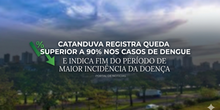 CATANDUVA REGISTRA QUEDA SUPERIOR A 90% NOS CASOS DE DENGUE E INDICA FIM DO PERÍODO DE MAIOR INCIDÊNCIA DA DOENÇA